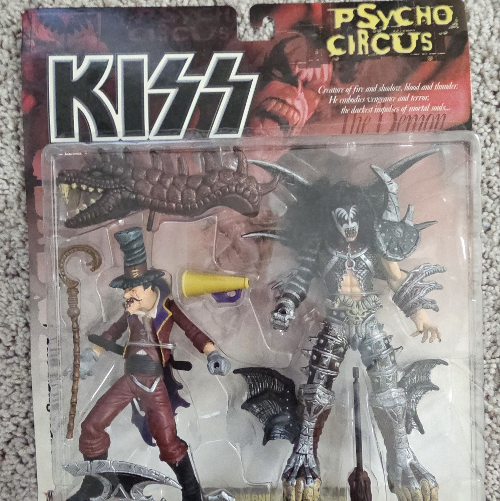 Kiss Circus Action Figure Set - Black, Silver, Red